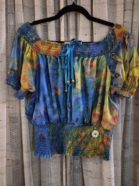 Vintage Y2K Apple Bottoms peasant blouse